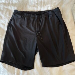 Greg Norman Black Elastic Waist Shorts